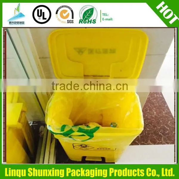 plastic waste bag / bin liner garbage bags / black trash bags