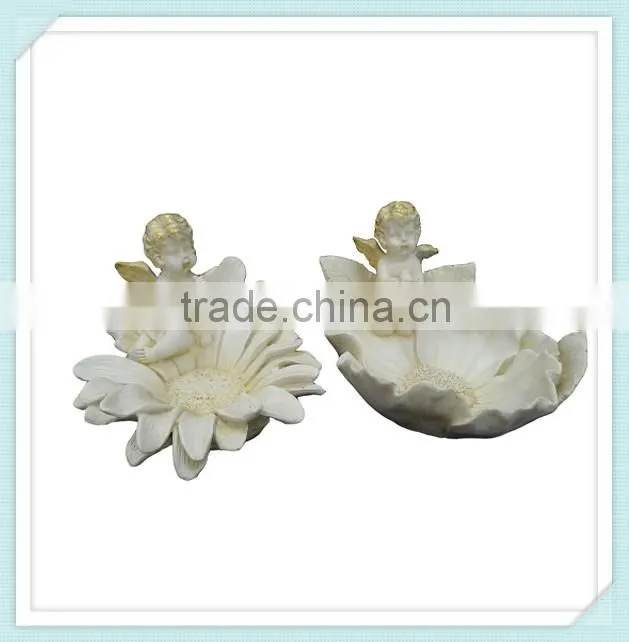 resin decorate angel garden statues