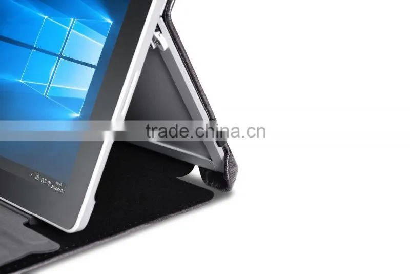 Icarer Luxury Crocodile Grain Genuine Leather Flip Case for Surface Pro 4 ultra thin holder leather case for surface pro 4