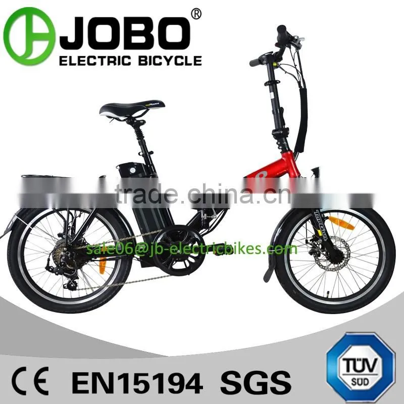 CE TUV Approved 36V 250 Watt Brushless Electric Bike Folding Design