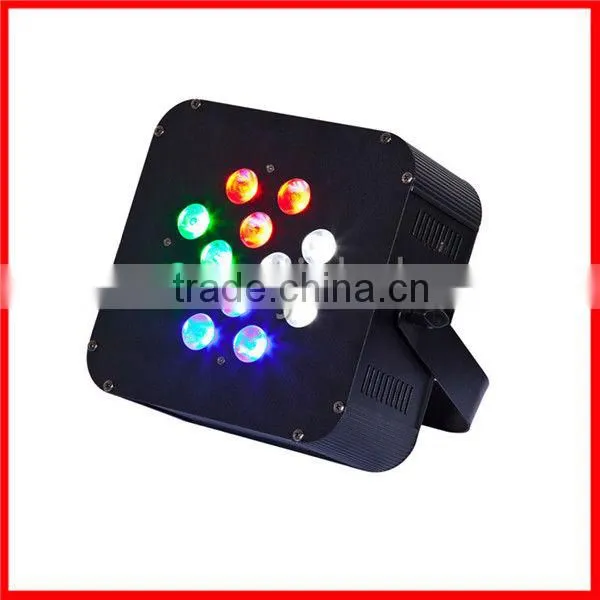 RGBW 4IN1*12pcs Mini LED Flat Par Can