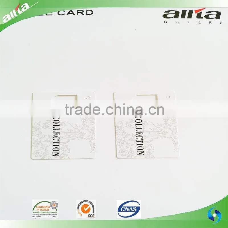 Allta Group cheap customized tiny swing tags paper hang tags for men/women underwear