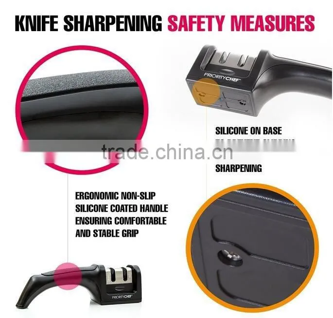 Hot selling 3-stage kitchen tools knife sharpener