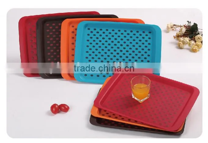 high quality rectangle anti skid kitchen accessories plastic cutlery tray