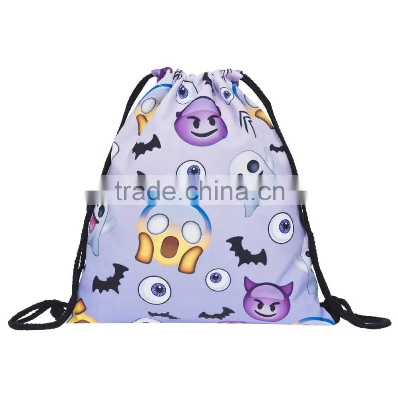 High Quality 3D Printed Custom Produce Children Drawstring Bag