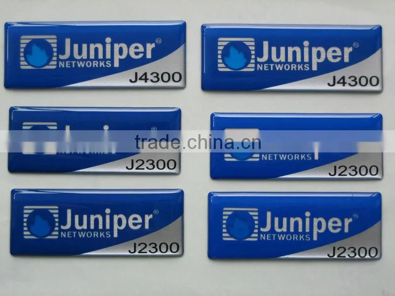 Self adheive UV resistant domed sticker dome label