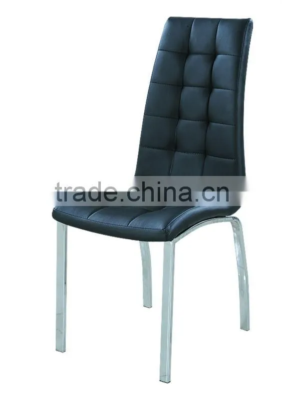 high back hot sell black pu dining Chair