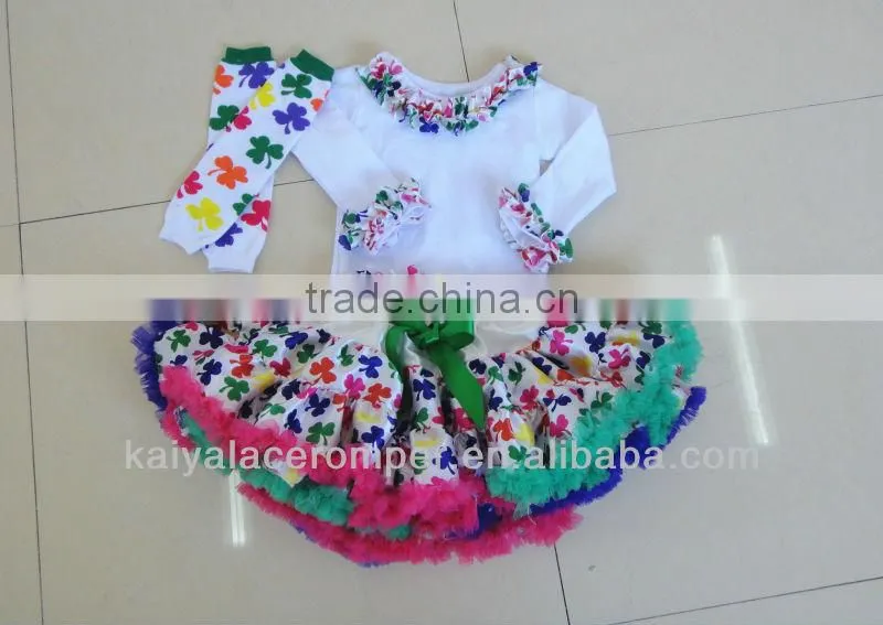 2013 Wholesale Spring Zera Style Pettiskirt Baby Clothing Set