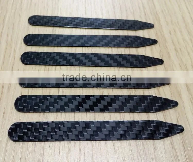 New arrival! fashional Metal detector friendly carbon fiber dress shirt collar stays for lady or gentleman