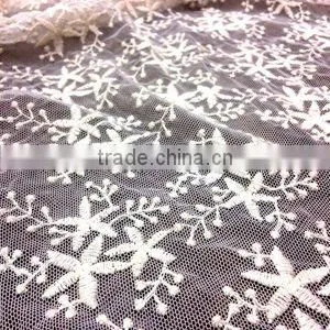 Hot sale flower sequin embroidery fabric for dress
