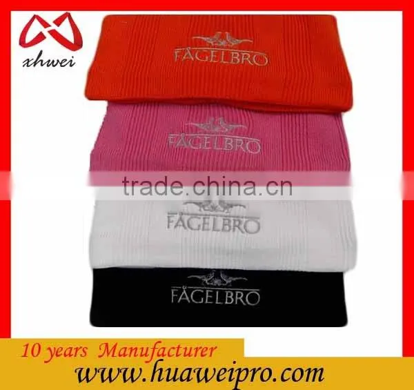 Custom Logo Winter Beanie Hat Womem Chunky Knit Warm 100% Cotton Beanie Cap