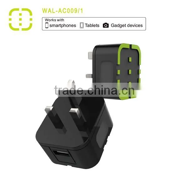 Walnut brand MFI standard single UK travel charger