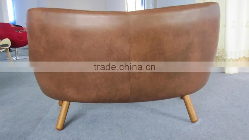 stylish fiberglass shell finn juhl poet sofa replica