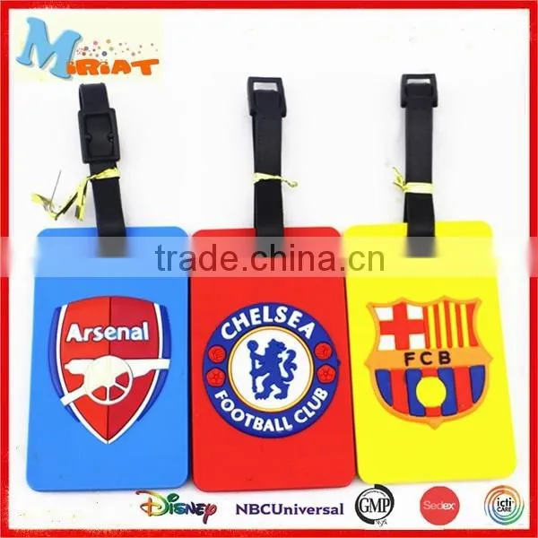 Fashion novelty embossed logo trolley tag for luggage