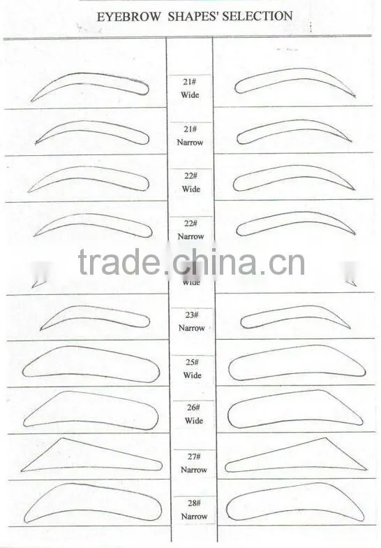 Natural human hair lace eyebrow wig