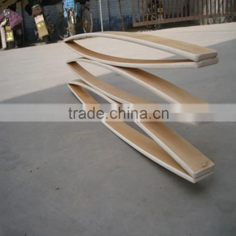 hot sale wood slats modern leather bed