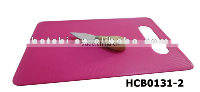 plastic bread board with bread knife