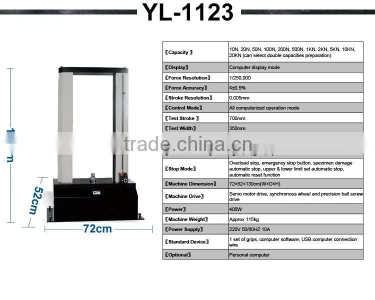 Electronic Laboratory Equipment/Tensile Strength Testing Machine