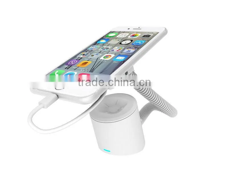 Showhi new and popular latest cellphone high quality display stand with charge and alarm function HSE7300