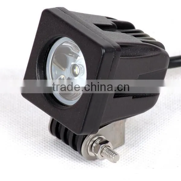 10W off road hyper white led heavy duty work spot light fog lamp for truck led work light