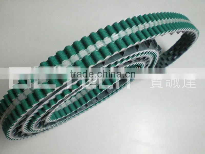 PU timing belt with guide belt - transparent