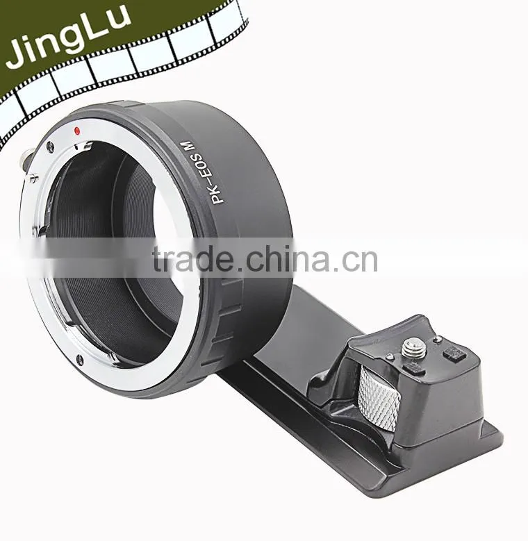 lens adapter with long tripod for PK mount lens to EOS(M) mount camera body