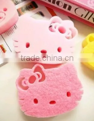 Hello kitty foam sponge kitchen cleaner