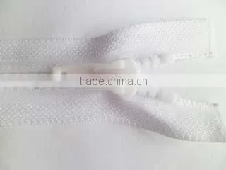 3# silicone pvc zipper close end zipper with painted auto-lock thumb zipper slider coate zipper
