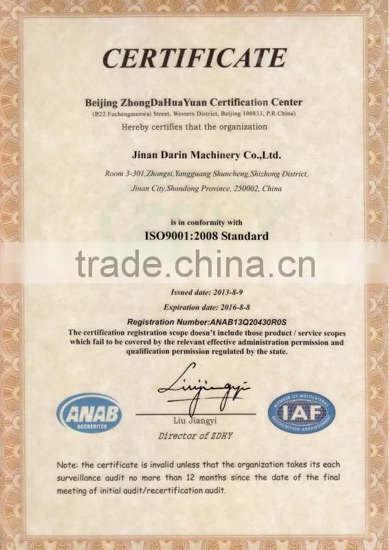 ISO 9001 Certified Rice Noodle Making Machine