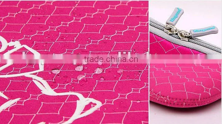Ladies Waterproof Neoprene polo hello kitty printed 12 inch laptop bags for girls