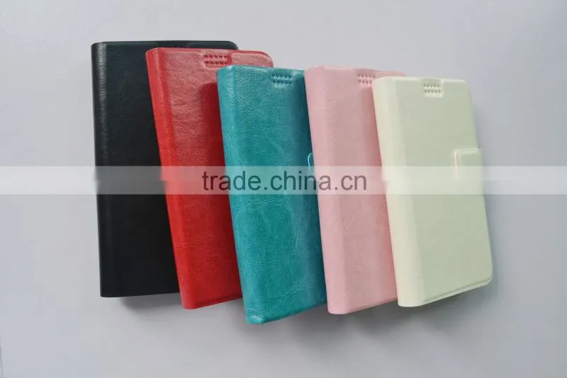 Universal Leather Phone Case with Sucker and Stander