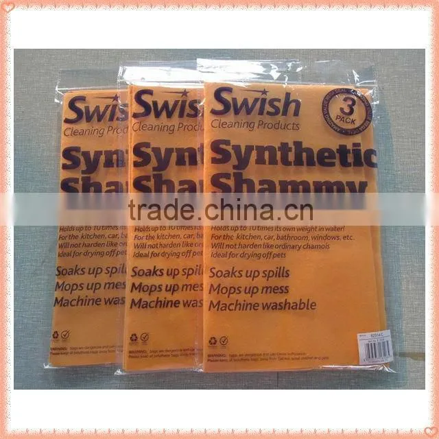 Orange super absorbent viscose rayon cleaning cloth