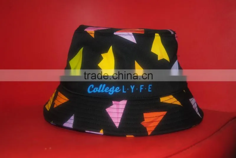 two tone custom bucket hat/ fishing hat with printing