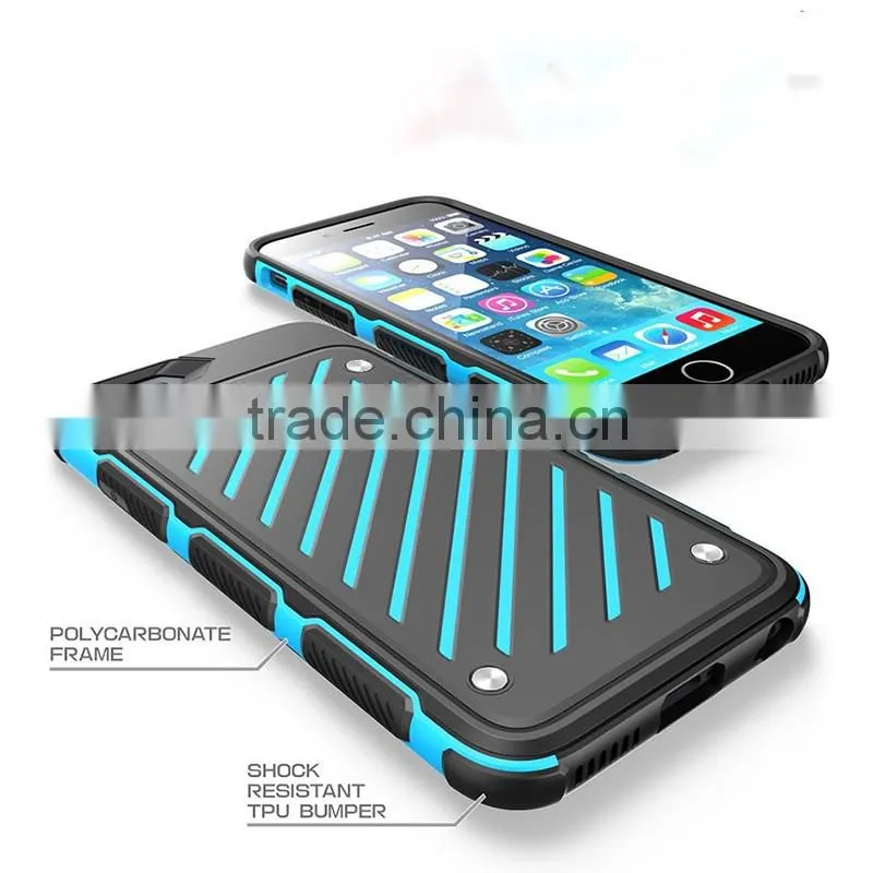 Wholesale Shock Resistant Slim Armor Cell Phone Cover For Iphone 6 Hybrid Case