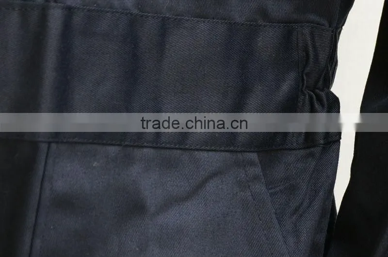 Wholesale smocked clothing boiler suits poly cotton mix fabrics anti-static rip stop safety men's industrial work coverall