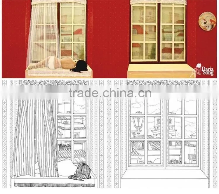 Wholesale hot selling secret garden series the time garden adult coloring books