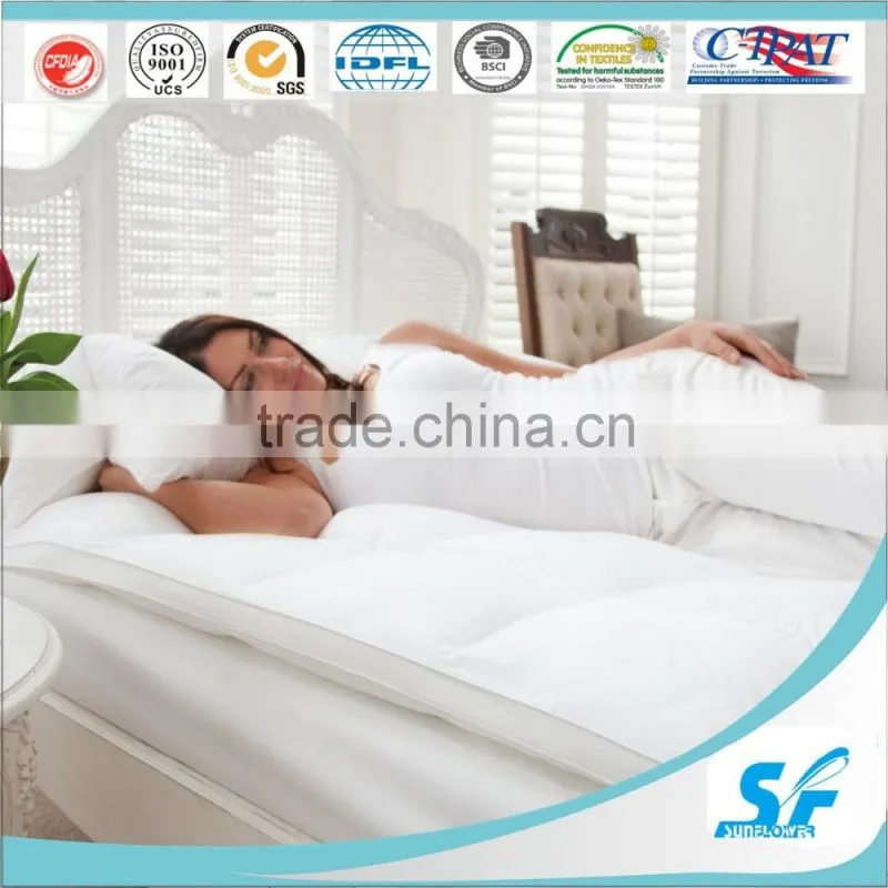 wholesale cheap down mattress topper hotel mattress pad