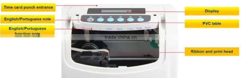 punch card time clock attendance machine