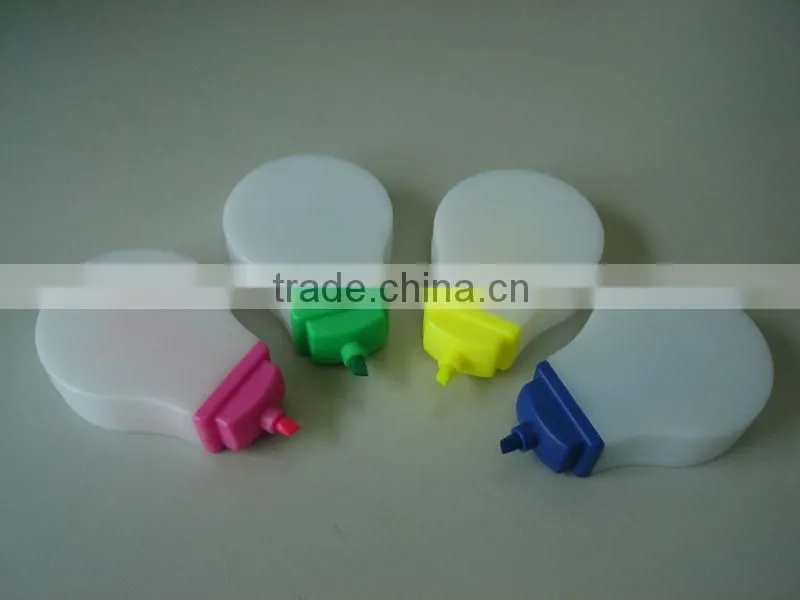 Figurine highlighter with clip and memo