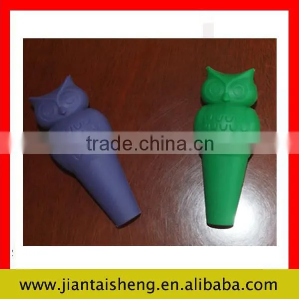 Funny owl silicon wine pourer stopper