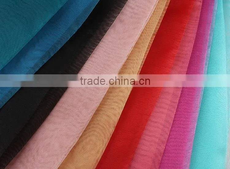 2016 new arrival 100 Polyester good quality organdy fabric