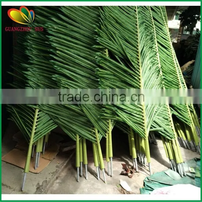 high quality artificial coconut leaf with UV resistant outdoor decor