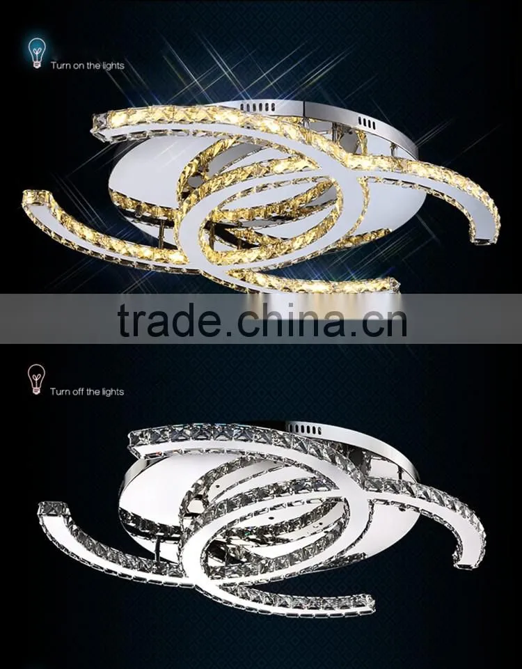 K9 Crystal Chandelier 220V Modern LED Crystal Ceiling Lamp