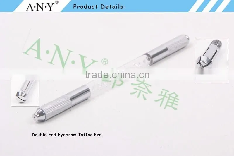 ANY Double Side Crystal Manual Permanent Cosmetic Eyebrow Embroidery Tattoo Gel Ink Pen