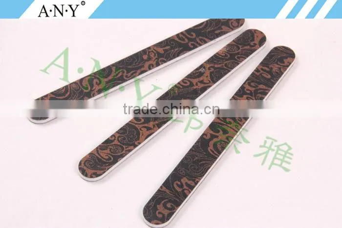 Nail Art Shaping and Polishing Black and Golden Emery Board 100/180 Grit Nail File