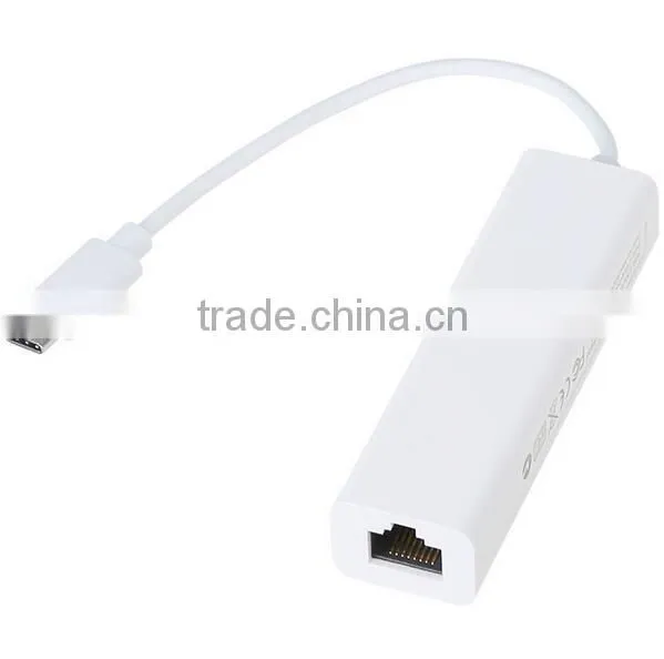 Multi-function Type C to 3 Ports USB Hub With RJ45 LAN Ethernet Adapter Cable For Macbook 12 inch