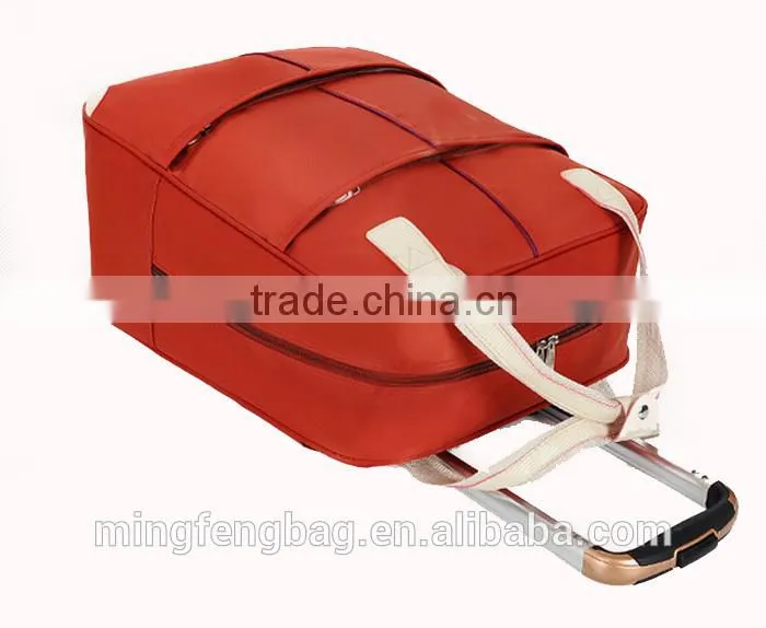Custom Multifunction Waterproof Nylon Large Capacity Tote Travel Trolley Luggage Bag