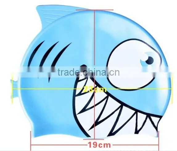 Animal Pattern Cartoon Silicone Kid Children Swimming Bathing Head Cover Cap Hat