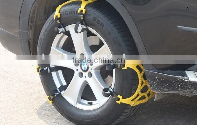 2015 new TPU emergency snow tyre chain, antiskid tyre chain