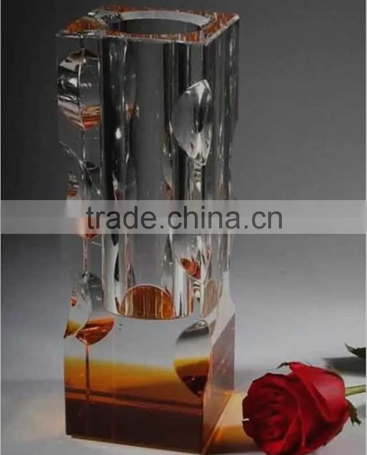 2016 crystal glass types of flower vase wholesale China